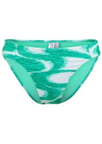 Bikini Bottom Seafolly Wavelength High Leg Ruched Side Pant Damen (Gr 34 |türkis)