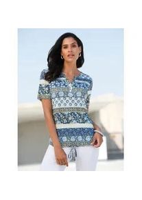 Print-Shirt Inspirationen "Shirt" Gr. 48, bunt (rauchblau, gelb, bedruckt) Damen Shirts