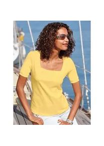 Kurzarmshirt Casual Looks "Shirt" Gr. 50, gelb Damen Shirts