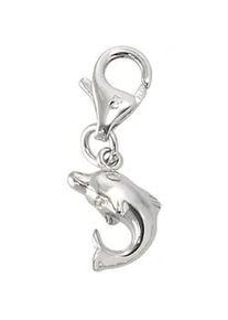 Charm-Einhänger Jobo "Delfin" Charms silberfarben (silber 925) Damen 925 Silber