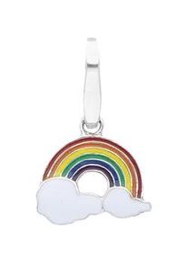 Charm-Einhänger Giorgio Martello MILANO "Regenbogen, Silber 925" Charms bunt Damen