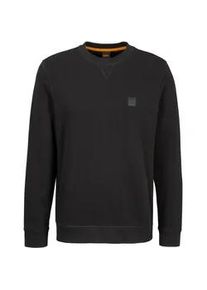 Sweatshirt BOSS ORANGE "Westart" Gr. L, schwarz (001_schwarz) Herren Sweatshirts mit BOSS Logopatch