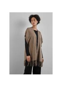 Strickcape Street One Gr. One size, braun (rich mocha mel.) Damen Strickjacken soft und weich