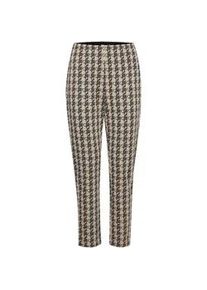 Stoffhose Ichi "Stoffhose IHKate" Gr. M, N-Gr, beige (doeskin houndstooth) Damen Hosen