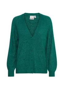 Cardigan Ichi "Cardigan IHKamara" Gr. S, grün (cadmium grün) Damen Strickjacken