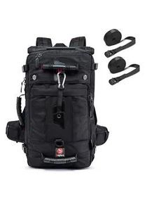 Rucksack passend für Kawasaki VN 800 / Classic / Drifter inkl. Spanngurte Bagtecs HK2 schwarz