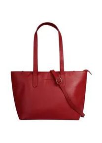 Shopper Bruno Banani Gr. B/H/T: 30cm x 25cm x 14cm onesize, rot Damen Taschen echt Leder