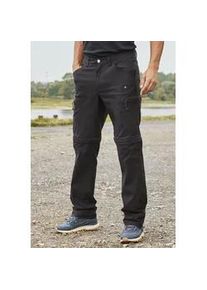 Trekkinghose John Devin "Zipp-Wanderhose" Gr. 46, N-Gr, schwarz Herren Hosen mit Zipp- Off Beinen