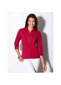 Poloshirt Casual Looks "Poloshirt" Gr. 40, rot (kirschrot) Damen Shirts