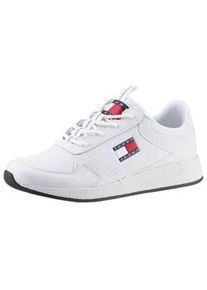 Keilsneaker Tommy Jeans "TOMMY FLEXI RUNNER" Gr. 46, weiß Herren Schuhe Freizeitschuh, Halbschuh, Schnürschuh mit seitlicher Logoflagge