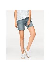 Jeansshorts Heine Gr. 44, Normalgrößen, blau (blau stone) Damen Jeans 5-Pocket-Jeans