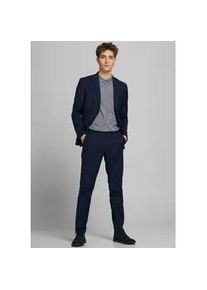 Jack & Jones Anzug JACK & JONES "JPRFRANCO SUIT NOOS" Gr. 50, N-Gr, blau (schwarz navy) Herren Anzüge