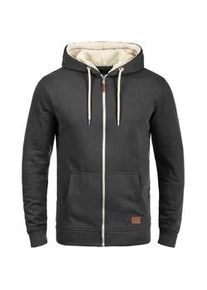 Kapuzensweatshirt Blend "Kapuzensweatjacke BHHulker" Gr. XL, grau (charcoal mix teddy) Herren Sweatshirts