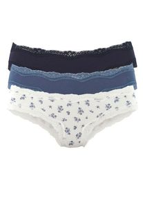 Vivance Brasilslip mehrfarbig Gr. 44/46 für Damen. Mit Spitze. Bequem. Nachhaltig.