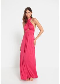 LSCN BY LASCANA Neckholderkleid pink Gr. 40 für Damen. Mit Neckholder. Figurbetont. Nachhaltig.