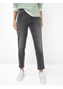 Brax Damen Five-Pocket-Hose Style MILEY S USED DARK GREY, denim grau, Gr. 38