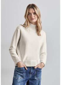 Street One Damen Strickpullover, weiß, casual, Gr. 40, unifarben, Stoff, 30% Polyester, 29% Polyacryl, 21% Viskose, 20% Nylon, Pullover, mit
