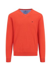 Fynch-Hatton Herren Strickpullover, rot, casual, Gr. M, unifarben, Strick, Obermaterial: 100% Baumwolle, Pullover, mit Logo auf der Brust