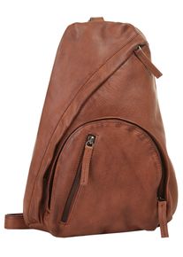wouwou Damen Umhängetasche, braun, Leder, vintage, Taschen, echt Leder