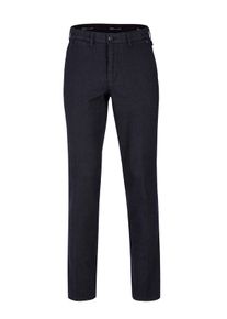 Brühl BRÜHL Herren Chinohose "London", blau, casual, Gr. 50, unifarben, 59% Baumwolle, 25% Polyester, 14% Viskose, 2% Elasthan, Hosen, mit Micro-Dot