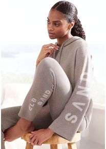 ELBSAND Damen Hoodie, Gr. 36, grau, Feinstrick, Strick, Obermaterial: 50% Viskose (LENZING), 28% Polyester, 22% Nylon, meliert, casual, Sweatshirts,