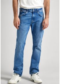 Pepe Jeans Herren Regular-fit-Jeans "CASH", blau, modisch, Gr. 30, Denim/Jeans, Obermaterial: 99% Baumwolle, 1% Elasthan, Jeans