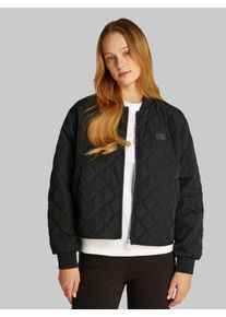 Damen Bomberjacke "LW QUILTED JACKET", schwarz, feminin, Gr. L, Calvin Klein Jeans, unifarben, Web, Obermaterial: 100% Polyester, Jacken, mit