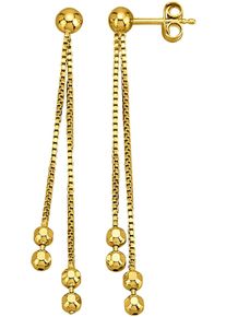 Firetti Damen Paar Ohrhänger "Schmuck Geschenk Silber 925 Ohrschmuck Ohrringe Kugeln", Silber 925 (Sterlingsilber), gold, Silber 925
