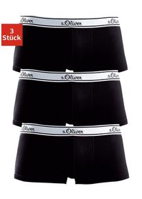 s.Oliver Herren Hipster, Gr. S, schwarz, Jersey, Obermaterial: 92% Baumwolle, 8% Elasthan (LYCRA), unifarben, Unterhosen, knapp sitzende schöne Retro