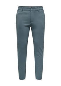 Only & Sons ONLY & SONS Herren Chinohose "ONSMARK SLIM GW 0209 PANT NOOS", grau, modisch, Gr. 33, unifarben, Web, Obermaterial: 64% Viskose, 31% Polyester, 5%