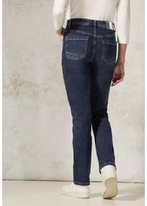 Cecil Damen Comfort-fit-Jeans, blau, casual, Gr. 28, unifarben, Jeans, 78% Baumwolle, 20% Polyester, 2% Elasthan , Jeans, Middle Waist