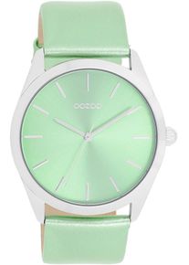 Oozoo Damen Quarzuhr, grün, Armbanduhren, Armbanduhr, Damenuhr, Herrenuhr, Lederarmband, analog