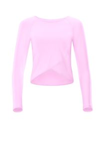 WINSHAPE Damen Langarmshirt "Cropped Functional Light and Soft", rosa, Gr. XXL, 85% Polyester, 15% Elasthan, Shirts, Overlap-Applikation