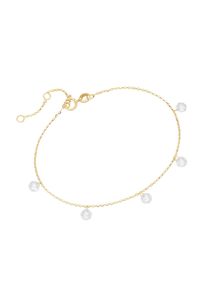 Luigi Merano Damen Armband "mit Zirkonia Steinen, Gold 375", 19cm, Gelbgold 375, gold, Gelbgold 375, Armbänder