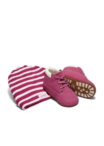Timberland Kinder Babystiefel "Crib Bootie with Hat Set", pink, sportlich, Gr. 16, Leder, Synthetik, Schuhe, Geschenkset Babys