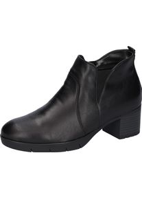 Waldläufer WALDLÄUFER Damen Ankleboots "H-NADJA", Gr. 3,5, schwarz, Nappaleder, unifarben, klassisch, Schuhe, Kurz-Stiefelette, Bequemschuh, Blockabsatz, in