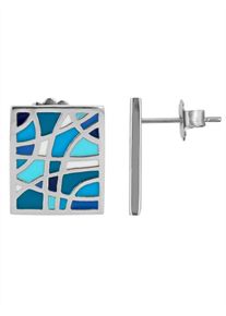 Lady Damen Paar Ohrstecker, silber, Ohrringe