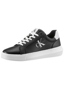 Herren Plateausneaker "SEAMUS 20L", Calvin Klein Jeans, Gr. 41, schwarz-weiß, Leder, sportlich, Schuhe, Freizeitschuh, Halbschuh, Schnürschuh mit