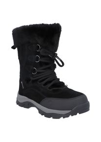 Hi-Tec Damen Winterstiefel "Moritz WP 200", Gr. 42, schwarz, Leder, mehrfarbig, sportlich, Schuhe, Snowboots, Winterboots, Winterschuhe, mit 200g