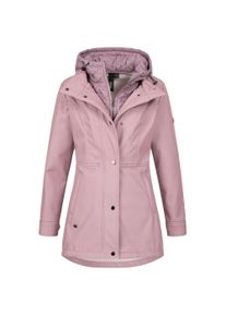 LPO Damen Softshelljacke "LUCANIA PEAK Women", rosa, casual, Gr. 40, 96% Polyester; 4% Elastan, Jacken, leichte Softshelljacke mit All-Over-Print und