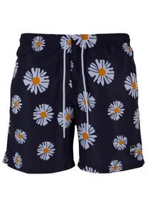 Urban Classics Herren Badeshorts "Urban Classics Herren Pattern Swim Shorts", blau, Gr. S, 100% Polyester, Badehosen