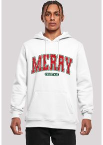 F4NT4STIC Herren Kapuzenpullover "Weihnachten Varsity Retro", weiß, casual, Gr. XXXL, Obermaterial: 65% Baumwolle, 35% Polyester, Pullover, Premium