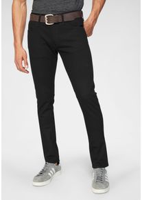 Lee Herren Tapered-fit-Jeans "LUKE", schwarz, casual, Gr. 30, unifarben, Denim/Jeans, Obermaterial: 99% Baumwolle, 1% Elasthan, Jeans