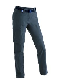 Maier Sports Damen Funktionshose "Inara slim zip", blau, Gr. 19, 90% Polyamid, 10% Elasthan, Hosen, Damen Wanderhose, zipp-off Outdoor-Hose, 4
