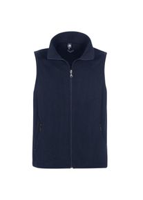 TRIGEMA Kinder Fleeceweste "TRIGEMA Fleeceweste", blau, sportlich, Gr. 152, 100% Polyester, Westen