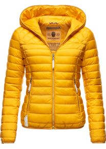 Navahoo Damen Steppjacke "Ich Bin Hübsch", gelb, modisch, Gr. S, Oberstoff: 100% Nylon, Futter: 100% Polyester, Wattierung: 100% Polyester,