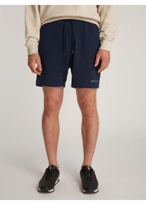 Tommy Jeans Herren Sweatshorts "TJM REG LINEAR SHORT", blau, casual, Gr. S, unifarben, Sweatware, Obermaterial: 80% Baumwolle, 20% Polyester, Hosen,