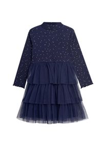 DANAMADE Mädchen Tüllkleid "DANAMADE Dress DMAJA", blau, Gr. 128, Oberteil: 95% Baumwolle 5% Elasthan / Rock: 100% Polyester / Futter: 100%