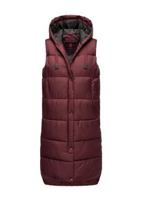 Marikoo Damen Steppweste "Sayorii", rot, Gr. M, Obermaterial: 100% Polyester; Innenmaterial: 100% Polyester; Futter: 100% Polyester, Westen, Kapuze