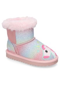 Kinder Winterboots, Dockers by Gerli, Gr. 34, bunt, Synthetik, Fellimitat, Glitzer, casual, Schuhe, Schlupfboots, Winterstiefel, Snowboots mit